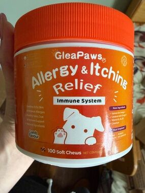 GleaPaws Allergy & Itching Relief Soft Chews - Orange